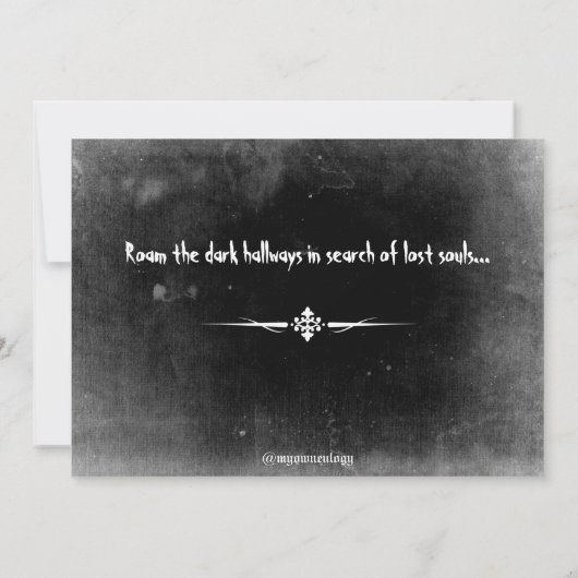 グランジスカル 招待状 (裏面)