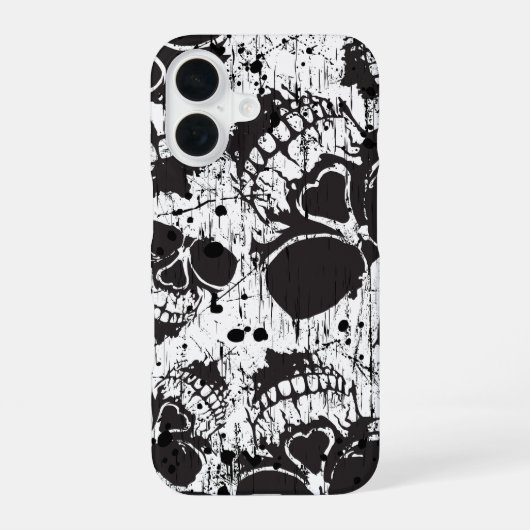 グランジスカル iPhone 16ケース (裏面)