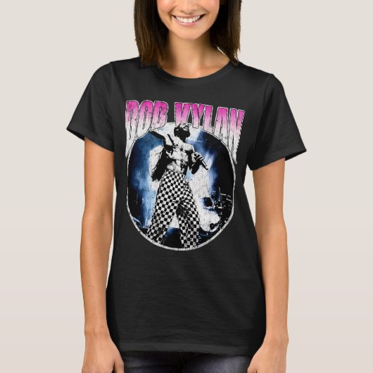 グランジスタイルのパンクロックミュージシャン Tシャツ (正面)