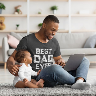 グランジスタイルタイポグラフィ最高のパパ毎 Tシャツ