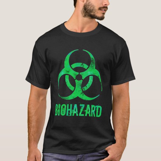 グランジスタイル生物学的災害［有害物質］毒性動揺してノベルティGi Tシャツ (正面)