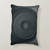 グランジスタイル、オーディオスピーカーの背景 アクセントクッション (裏面(縦))