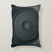 グランジスタイル、オーディオスピーカーの背景 アクセントクッション (正面(垂直))