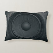 グランジスタイル、オーディオスピーカーの背景 アクセントクッション (裏面)