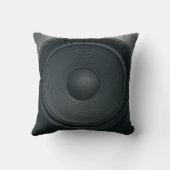 グランジスタイル、オーディオスピーカーの背景 クッション (裏面)