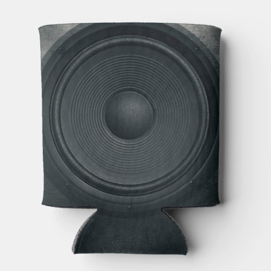 グランジスタイル、オーディオスピーカーの背景 缶クーラー (裏面)