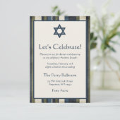 グランジストライプ バー・ミッツヴァ・レセプション 招待状 (スタンド正面)