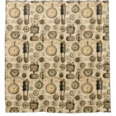 グランジス素朴テームパンク時計(14) シャワーカーテン (正面)