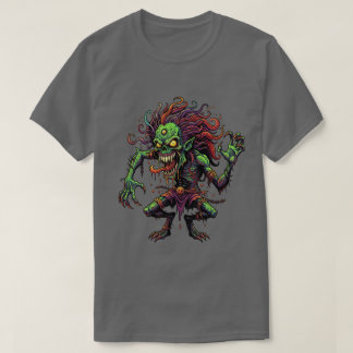 グランジゾンビスカルホラグラフィティTシャツ Tシャツ