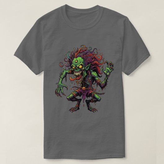 グランジゾンビスカルホラグラフィティTシャツ Tシャツ (デザイン正面)