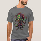 グランジゾンビスカルホラグラフィティTシャツ Tシャツ (正面)
