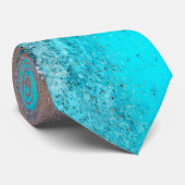 グランジターコイズテクスチャ抽象芸術 ネクタイ (ロール)