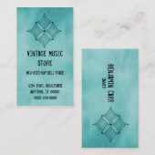 グランジダイヤモンド名刺、ターコイズ 名刺 (正面/裏面)