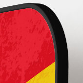 グランジテクススペインのフラグのモノグラム名 ピックルボールラケット (左詳細)