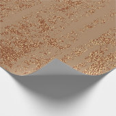 グランジデザイン銅光沢バックグラウンド。メタリック  ラッピングペーパー (角)