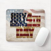 グランジデザイン アメリカ独立記念日 7月4日 マウスパッド (マウス)