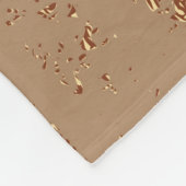 グランジデザイン。銅光沢バックグラウンド。メタリック フリースブランケット (角)