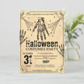 グランジドクロの手 ハロウィンコスチューム パーティー 招待状 (スタンド正面)