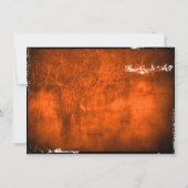 グランジハロウィーンスパイダーウェッブレイブン&スカル 招待状 (裏面)