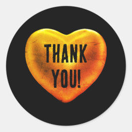 グランジハートクラシックラウンドステッカー ラウンドシール