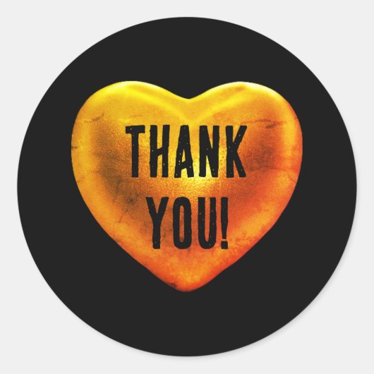 グランジハートクラシックラウンドステッカー ラウンドシール (正面)