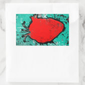 グランジハート 長方形シール (バッグ)