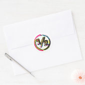 グランジハーフシンボルクラシックラウンドステッカー ラウンドシール