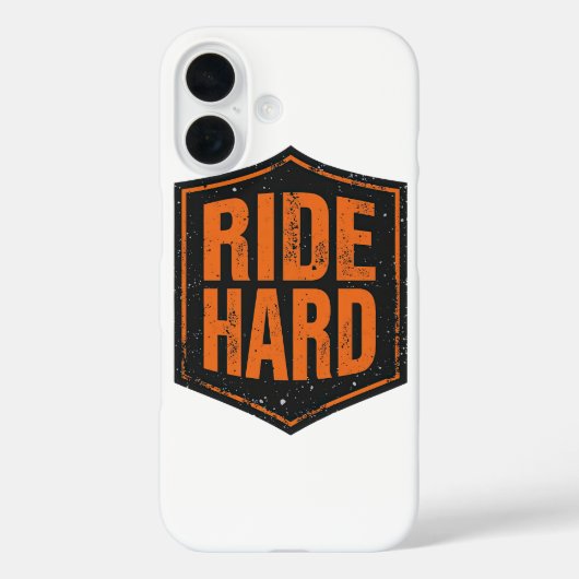 グランジバイク「Ride Hard」シールド Case-Mate iPhoneケース (裏面)