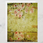 グランジバラ壁紙スクラップブック紙 (正面/裏面)