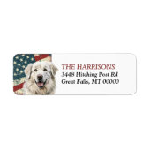 グランジパイレネー素晴らしドッグ ラベル (正面)