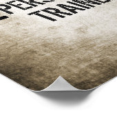 グランジパーソナルトレーナーポスター ポスター (角)