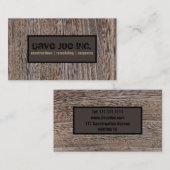 グランジヒッコリー木材建築大工 名刺 (正面/裏面)