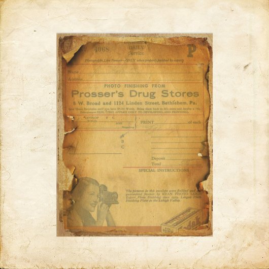 グランジフィルム封筒スクラップブック紙