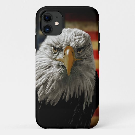 グランジフラグのハクトウワシ Case-Mate iPhoneケース (裏面)