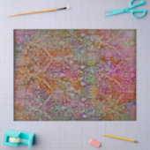 グランジフローラの切り離しビクトリアンティッシュペーパー 薄葉紙 (クラフト)