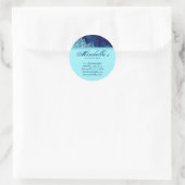 グランジフローラシールサロンスパブルーデニム2 ラウンドシール (バッグ)