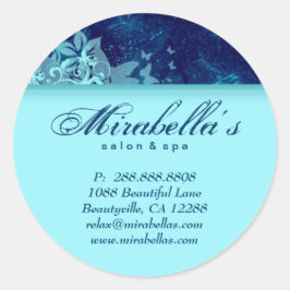 グランジフローラシールサロンスパブルーデニム2 ラウンドシール