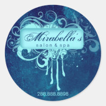 グランジフローラシールサロンスパブルーデニム