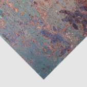 グランジブルー錆びた金属模様 薄葉紙 (詳細)