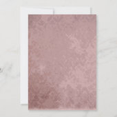 グランジマルーンダマスウェディング招待状 招待状 (裏面)