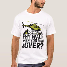 グランジミリタリーヘリコプターホバー引用デザイン Tシャツ