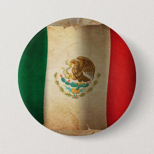 グランジメキシコ国旗 缶バッジ (正面)