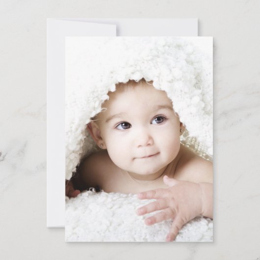 グランジモダンハート絵を描(ばちゃばちゃ)跳ねる誕生 案内状 (裏面)