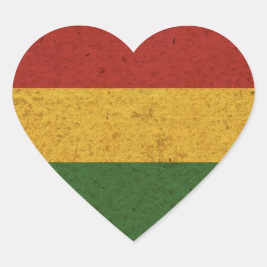 グランジラスタ色フラグ ハートシール (正面)