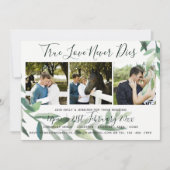 グランジリーフ | フォトコラージュ ウェディング インビテーション (正面)