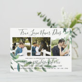 グランジリーフ | フォトコラージュ ウェディング インビテーション (スタンド正面)