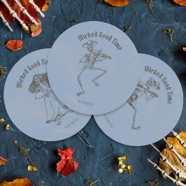 グランジレトロブラックハローウィンパーティ ラウンドシール