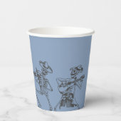 グランジレトロブラックハローウィンパーティ 紙コップ (裏面)