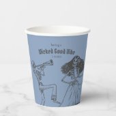 グランジレトロブラックハローウィンパーティ 紙コップ (正面)