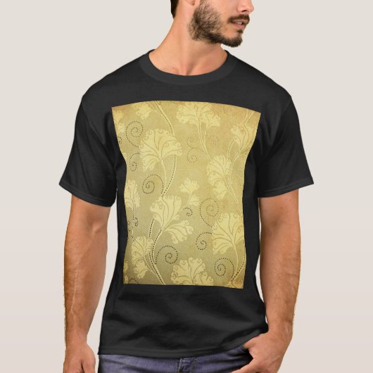 グランジヴィンテージの花柄。 Tシャツ (正面)